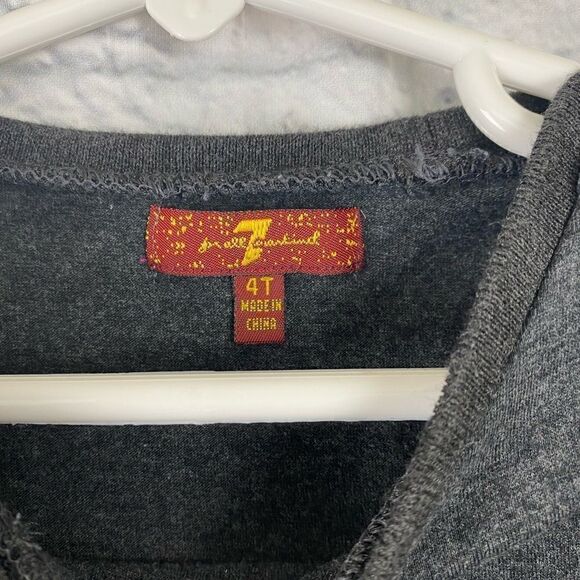 7 for all mankind crewneck longsleeve T-shirt boys 4T - Picture 4 of 5